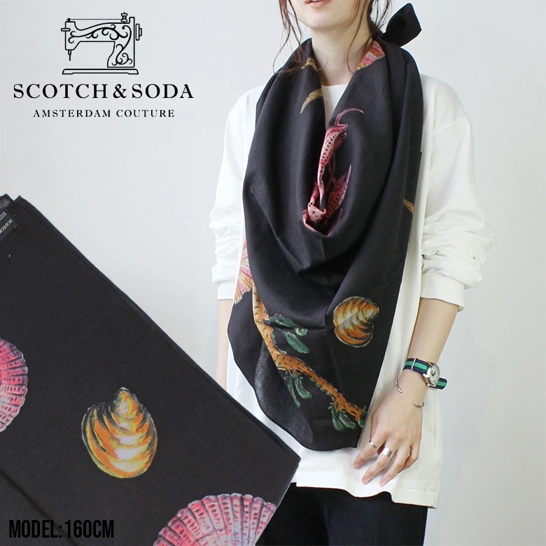 SCOTCH&SODA スコッチ&ソーダ スカーフ ストール 292-38404 160955 メン
