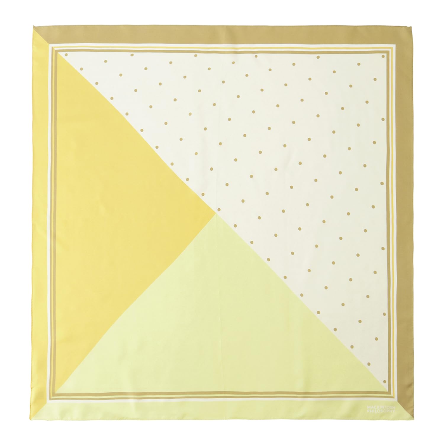 [ムーンバット]MACKINTOSH PHILOSOPHY(マッキントッシュ フィロソフィ)シルクツイルプリントスカーフ シルク 大判 通勤 旅行 日焼け防止 誕生日 プレゼント ギフト 結婚式 髪飾