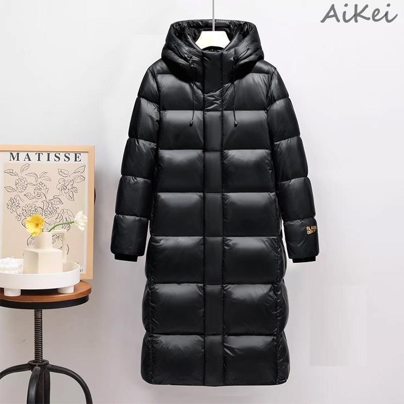 ダウンジャケット メンズ 大きいサイズ 光沢 ロング 軽量 おしゃれ フード ブランド 防寒着 暖かい アウター メンズ コート メンズダウンコート 冬