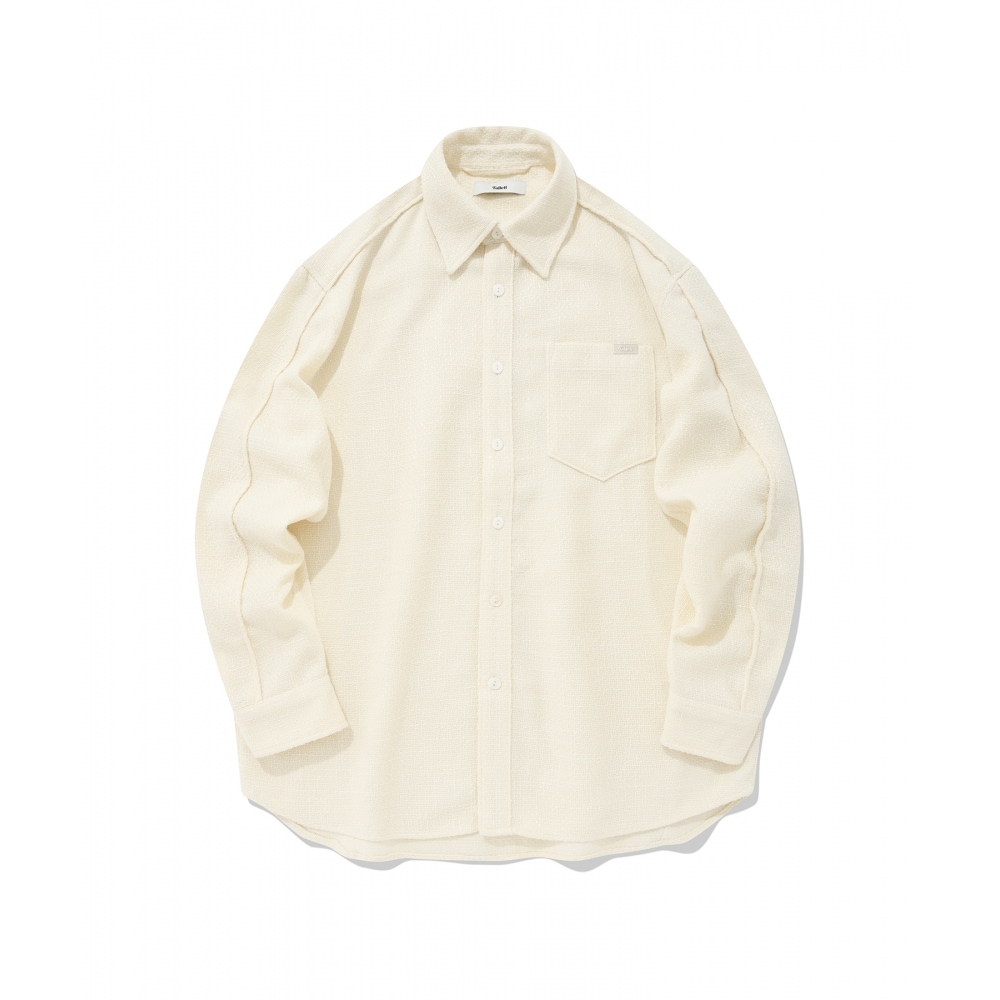 FALLETTヘビーツイードシャツアイボリー