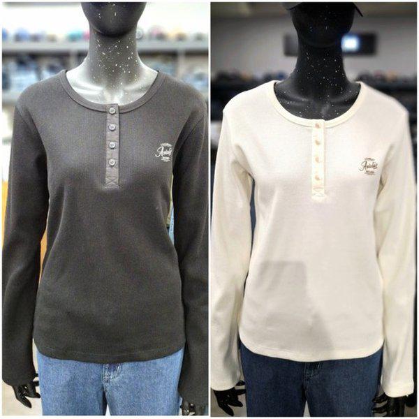 人気女性ワッフルティエリー長袖Tシャツ_US