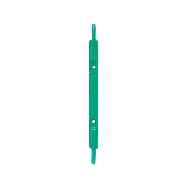 (まとめ) リヒトラブ ルーパーファスナー 足間隔80mm 約150枚収容 2穴 緑 F-1-7 1パック(5本) (×100セット)