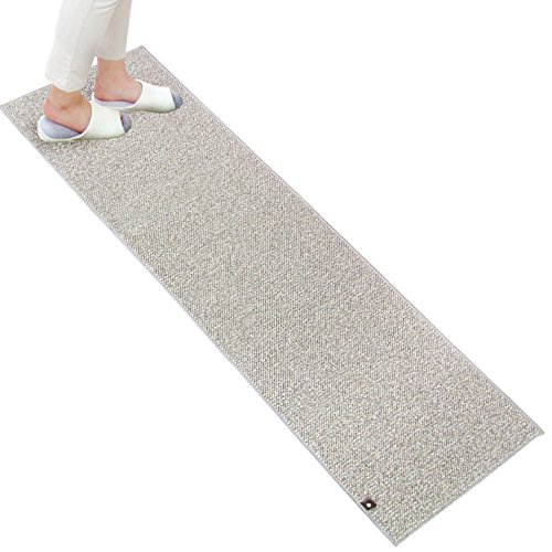 オカ PLYS base (プリスベイス) キッチンマット 約45*180cm (グレー) 日本製キッチンマット