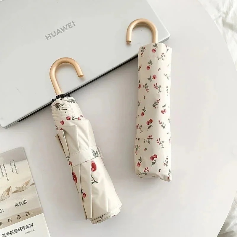 無印MUJフック傘女性晴雨兼用折りたたみ傘日傘UVカット黒ゴム傘