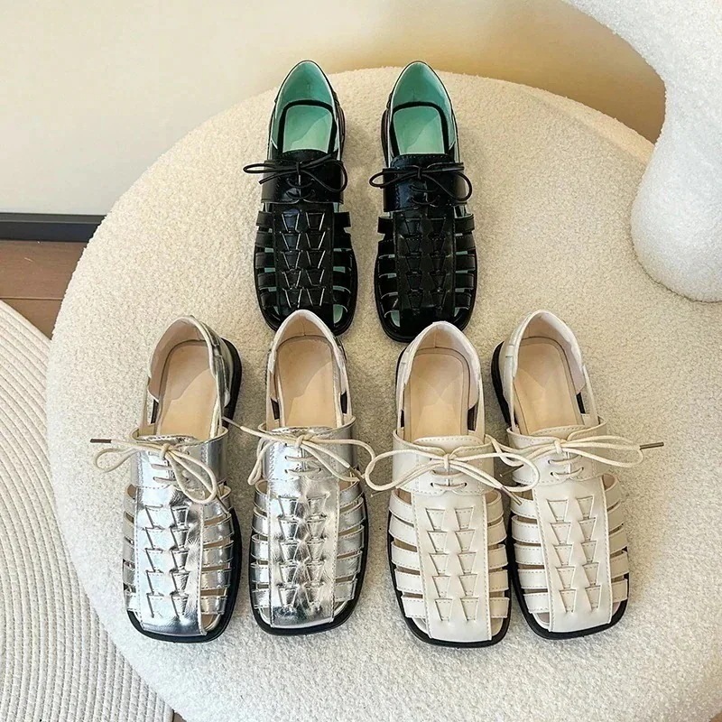 【新品】サンダル/厚底サンダル/シューズ/ベジタブルバスケットシューズ 厚底/バンドルトウ/ローマンサンダル/スリッポン