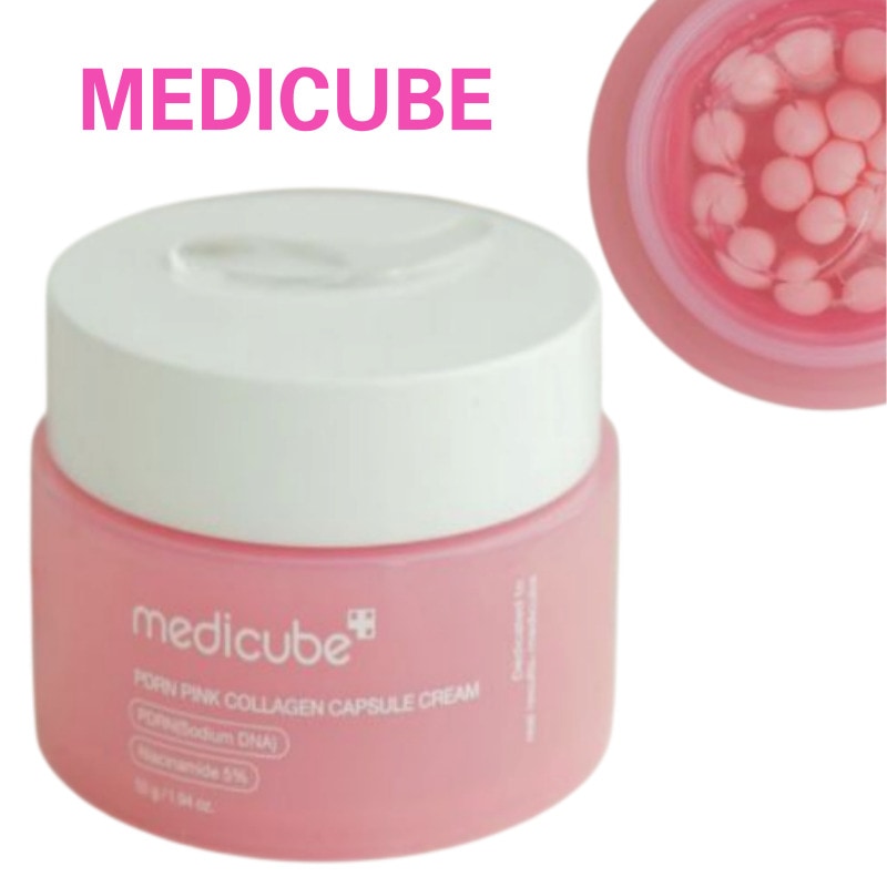 PDRNピンクコラーゲンカプセルクリーム 55g高濃度保湿・ツヤ肌ケア・韓国コスメ