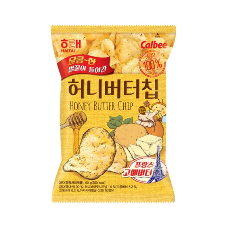 ハニーバターチップ 60g 24袋 甘じょっぱい 韓国人気スナック