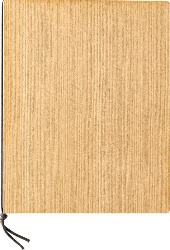 （まとめ買い）店舗用品 木製合板メニューブック ひもタイプ B5/4ページ WB-902 ナラ [x3]