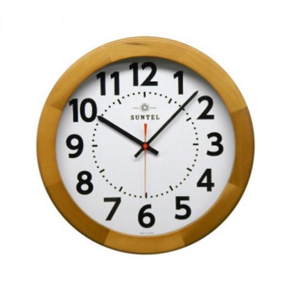 さんてる 日本製 くっきり木枠掛け時計 ライトブラウン SQ06-LBR 6,184円