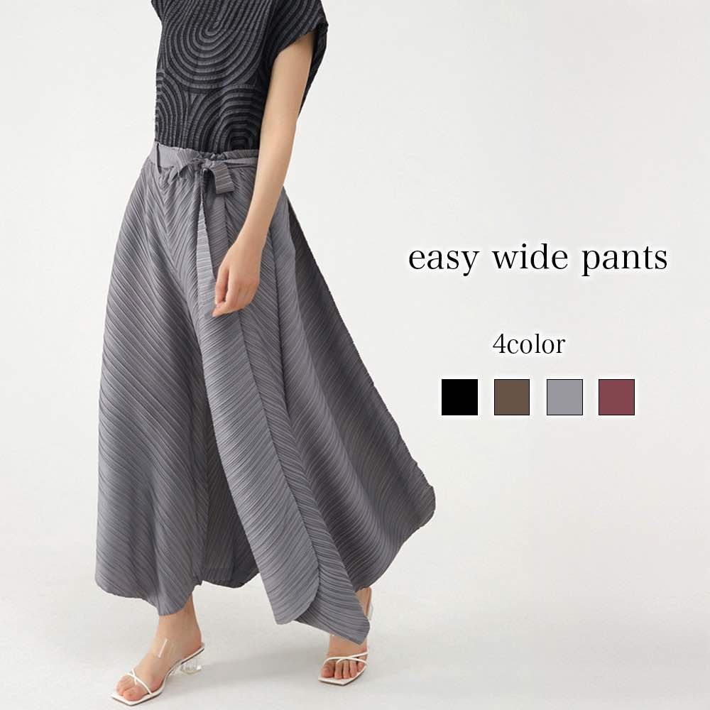 ワイドパンツ レディース イージーワイドパンツ トップス 人気 ワイド 冬 プレスパンツ コーデ センター セミ ハイウエスト ガウチョパンツ コーデュロイ 夏 あったか 秋 50代 大きいサイズ デ