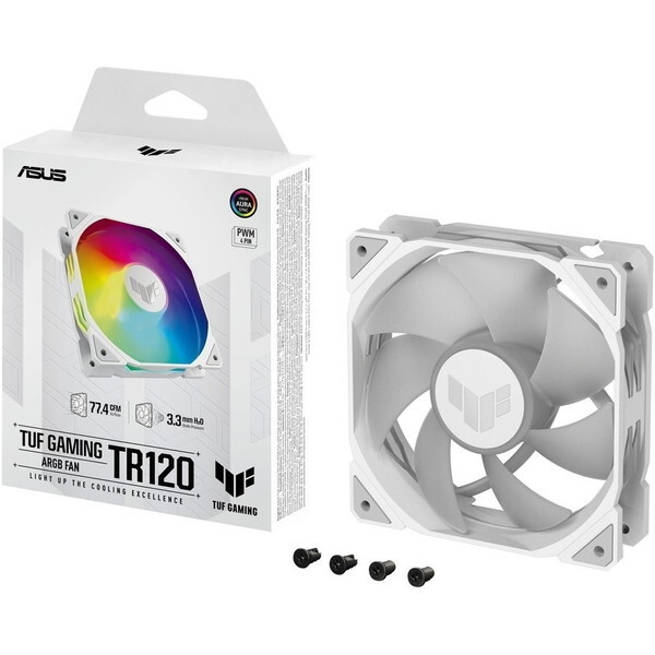 TUF GAMING TR120 FAN ARGB WHITE ホワイト ケースファン