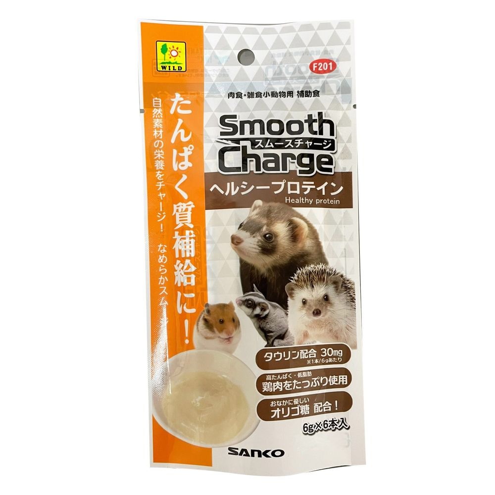 （まとめ買い）三晃商会 スムースチャージ ヘルシープロテイン 6gx6本 小動物用フード [x12]