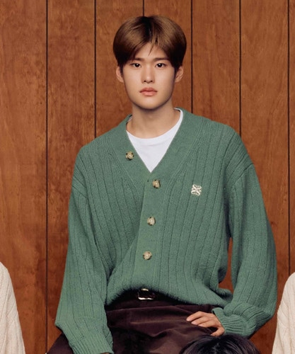 SATUR公式 RIIZEPICK! カーディガン Faro oversized boucle cardigan sage green