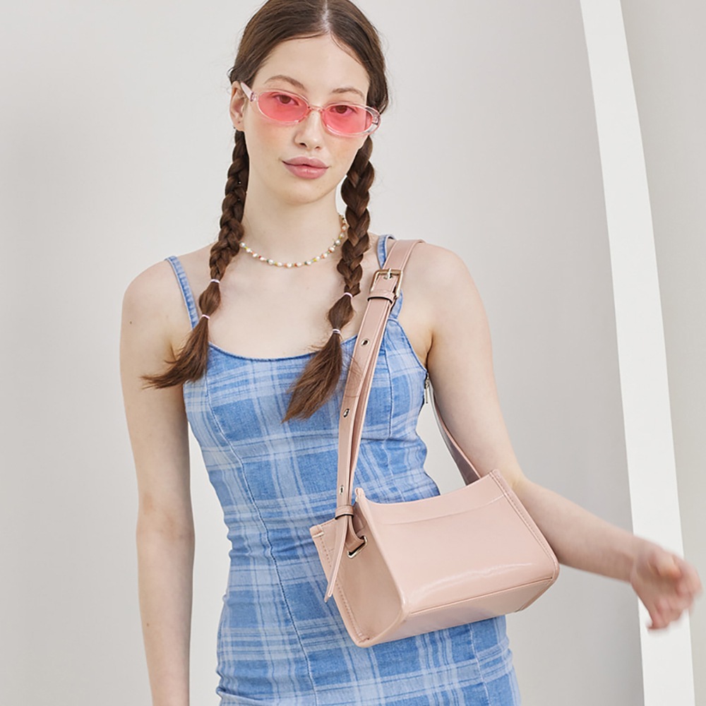 [韓国人気] MISCHIEF★DOWNTOWN SHOULDER BAG★ショルダーバッグ MISCHIEF】 DOWNTOWN SHOULDER BAG : GREY ショルダーバッグ
