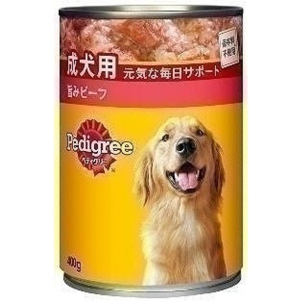 （まとめ買い）ペディグリー P1 成犬用 旨みビーフ 400g 犬用缶詰 ドッグフード [x24]