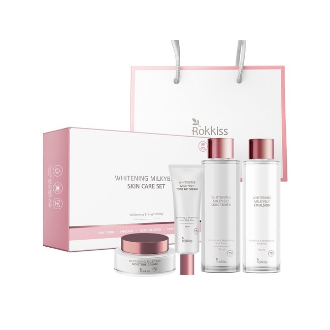 Rokkiss Whitening Milkybly Skin Care Set of 4