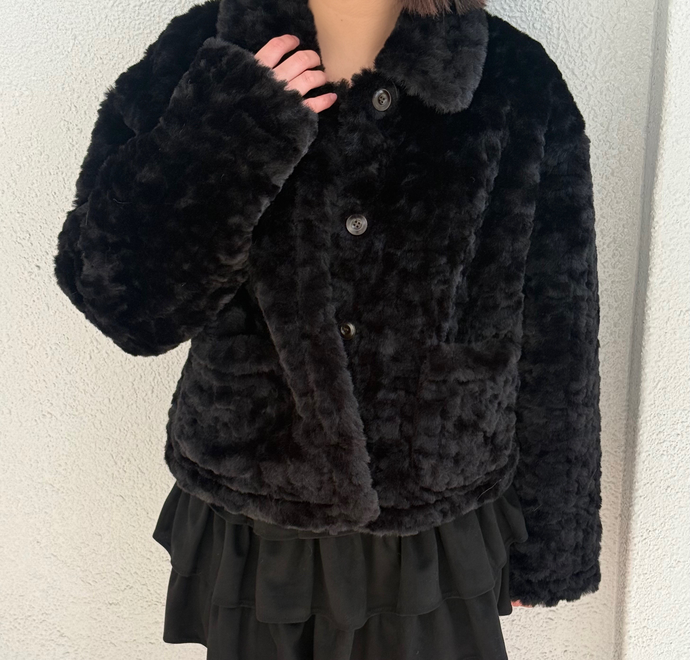 [연말룩/겨울/힙무드] 플리스 코트 퍼 숏자켓