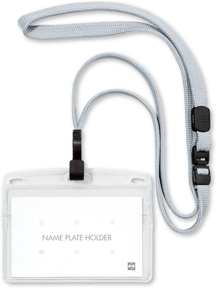 （まとめ買い）オープン工業 吊り下げ名札 ソフトヨコ名刺 フック式 10枚 クールグレー NL-22-CGY [x3]