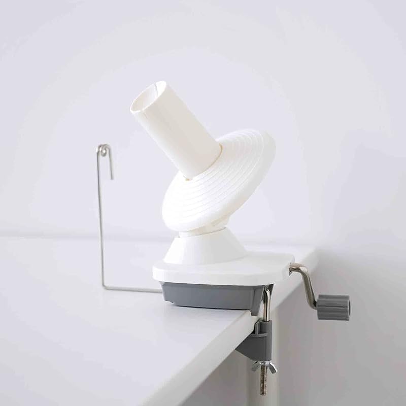 横田 ダルマ 編み物用具 玉巻き器 type2 01-8752 白/グレー