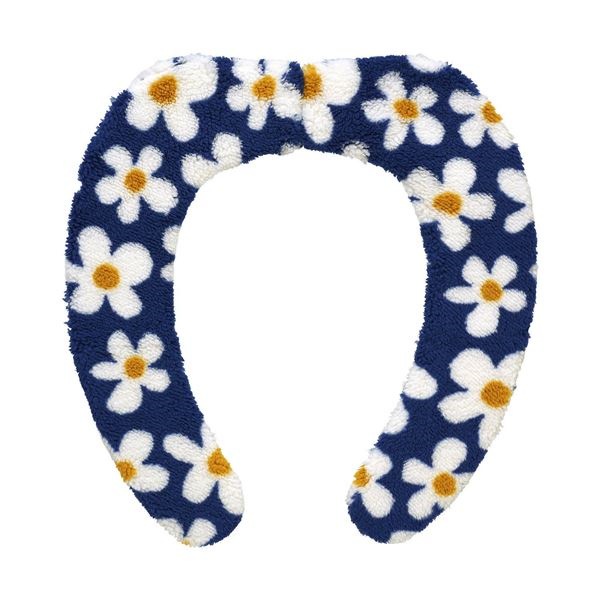 （まとめ）吸着便座シート ぴたQ デイジー ブルー BB-497 （ 便座シート 便座カバー ） 72個セット