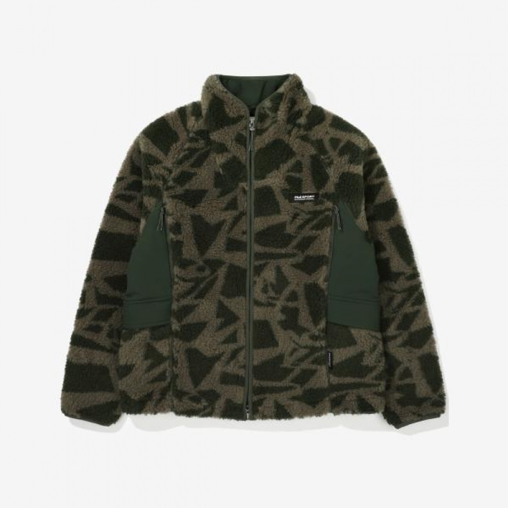 フィラ ウ woven バイカラー フリース ジャケット FS2PLF4131X_DOV