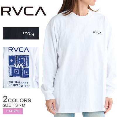 ルーカ ロンT レディース RVCA BE044053 ホワイト 白 グレー 長袖Tシャツ オーバーサイズ ゆったり カジュアル ストリート プリント グラフィック ワンポイント RVCA ルーカ ロンT レディース BE044053 ホワイト 白 グレー