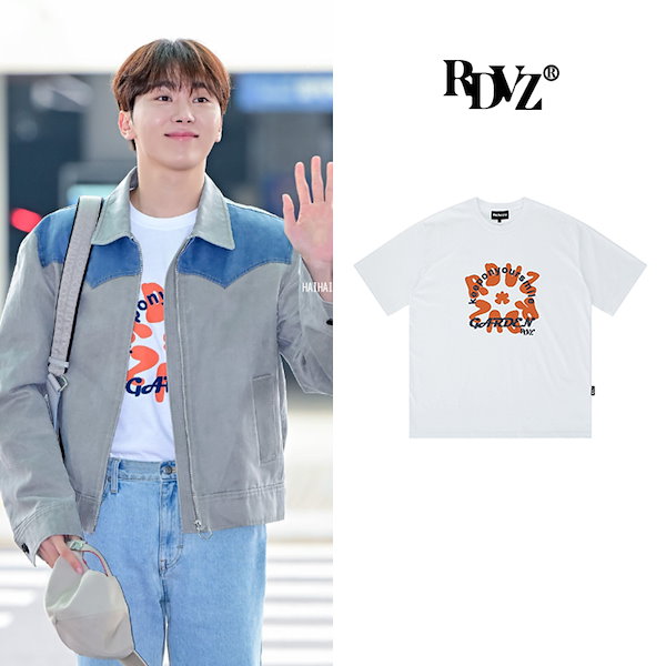 [SEVENTEEN スングァン 着用]FLOWER LEAF LOGO T-SHIRTS - WHITE