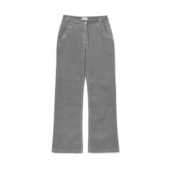 パンツ JQS CO2404PT70-AB ウーマン セミブーツカット コーデュロイ パンツ アッシュブルー