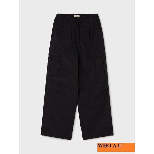 W.A.U ナイロンカーゴパンツ(BLACK)-WHTAG2312F_IC