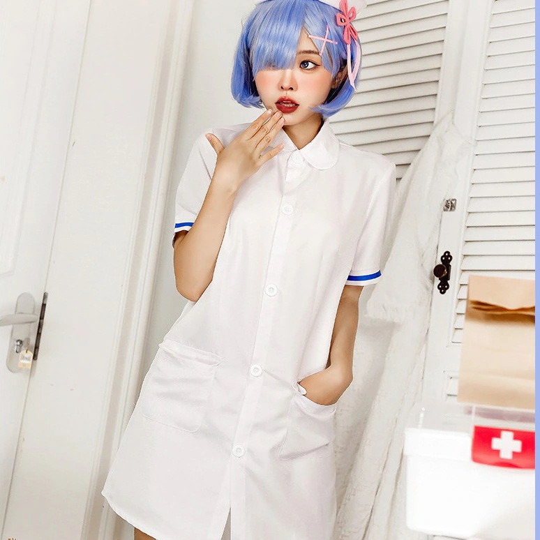 ゼロからラムレム看護師服cosコスプレ白清純制服誘惑コスプレ衣装