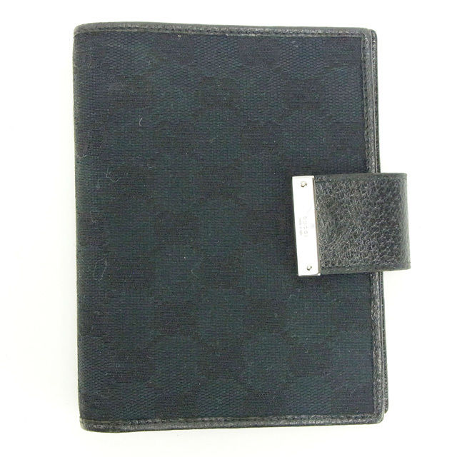 手帳カバー ＧＧキャンバス ブラック 中古