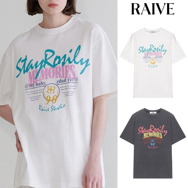 Vintage Print Pigment T-shirt 半袖 Tシャツ_2色