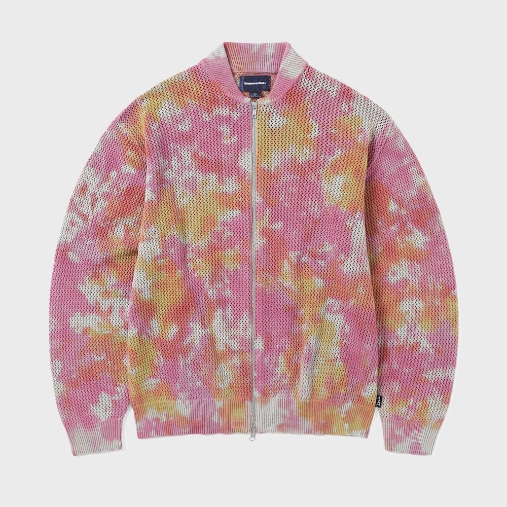 ディス・イズ・ネヴァー・ザット・ネットニットジャケットピンク