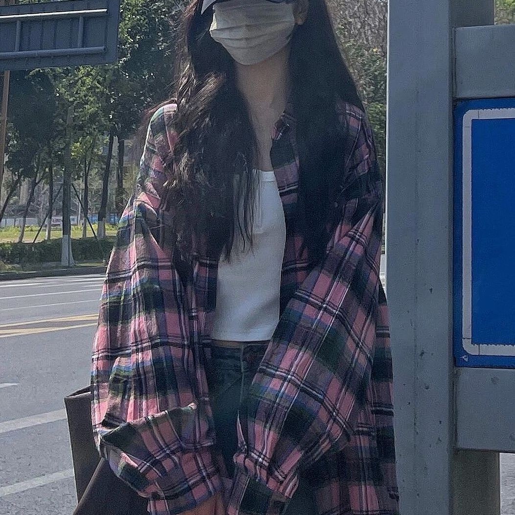 レトロ chic チェック シャツ レディース ゆったり 細見え リラックス風 薄手 長袖 シャツ 日焼け止め トップス74