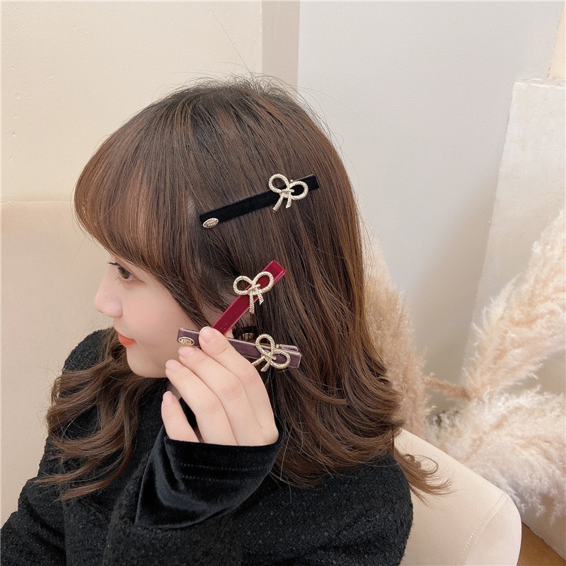 少女ヘアピン マーケット リボン 秋冬 可愛い ヘアケア プリンセス クリップ ロリータ ヘアアクセサリー 学生