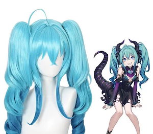 初音ミク 小悪魔 角 ウイッグ 尻尾 セット cosplay