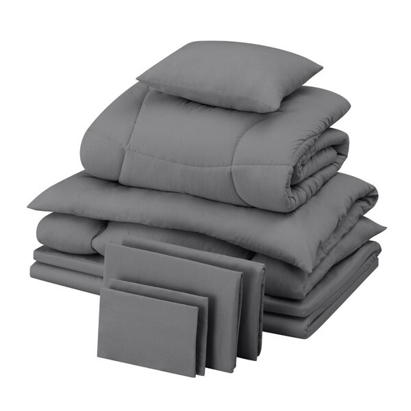 KFS-M9S ダークグレー マットレス付き布団9点セット メーカー直送 7,267円