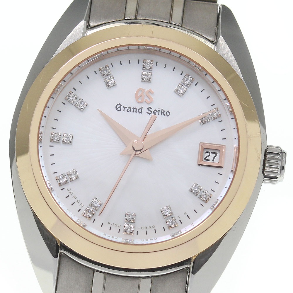 保証書付き【SEIKO】セイコー グランドセイコー デイト 11Pダイヤ STGF316/4J52-0AG0 クォーツ レディース_715441【中古】