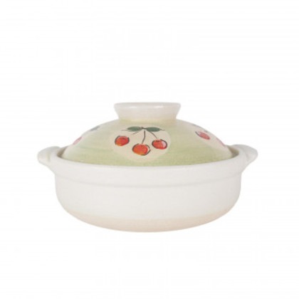M0014 フルーツさくらんぼ8号鍋 萬古焼
