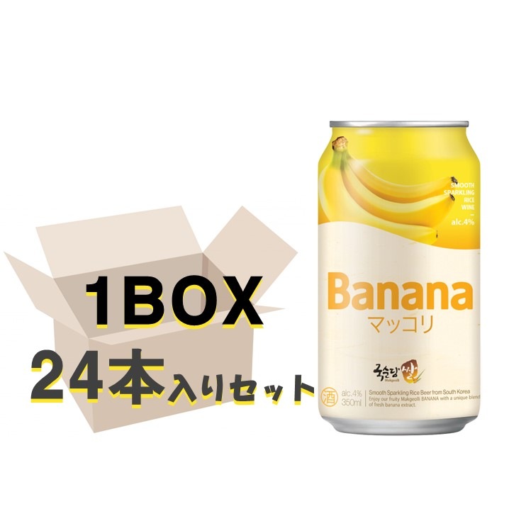 麹醇堂 米マッコリバナナ　350ml　24缶 1BOX