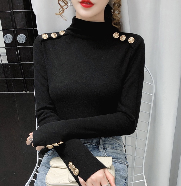 ハイネックニット トップス ニットソー セーター 袖あり 長袖 ハイネック かわいい 大人可愛い きれいめ シンプル カジュアル 大人 上品 おしゃれ お洒落 大人可愛い 大人女子 こなれ感