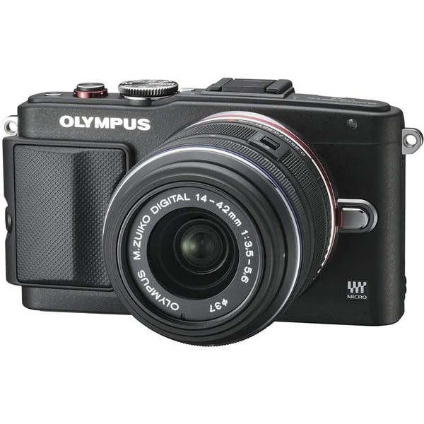 【中古】オリンパス OLYMPUS E-PL6 レンズキット ブラック E-PL6 LKIT BLK SDカード付きレンズフード