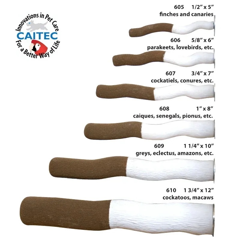 CaitecBird-オウムの鳥の形をしたマニキュアケアアクセサリー 大小の鳥に適したあらゆるタイプのケージに適合