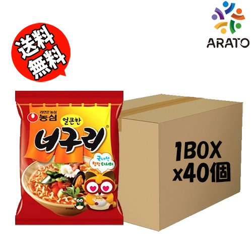 [BOX販売] ノグリ 辛口 noguri 1BOX(120gx40個) 麺類 即席ラーメン 韓国ラーメン パラサイト 新大久保 韓国食材 韓国食品