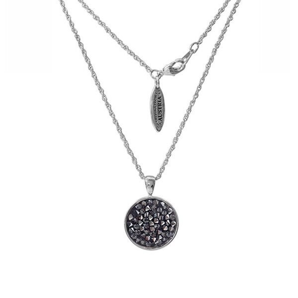 nsg4001 블랙 오스트리아 크리스탈 롱목걸이 /Korea, 한국제품