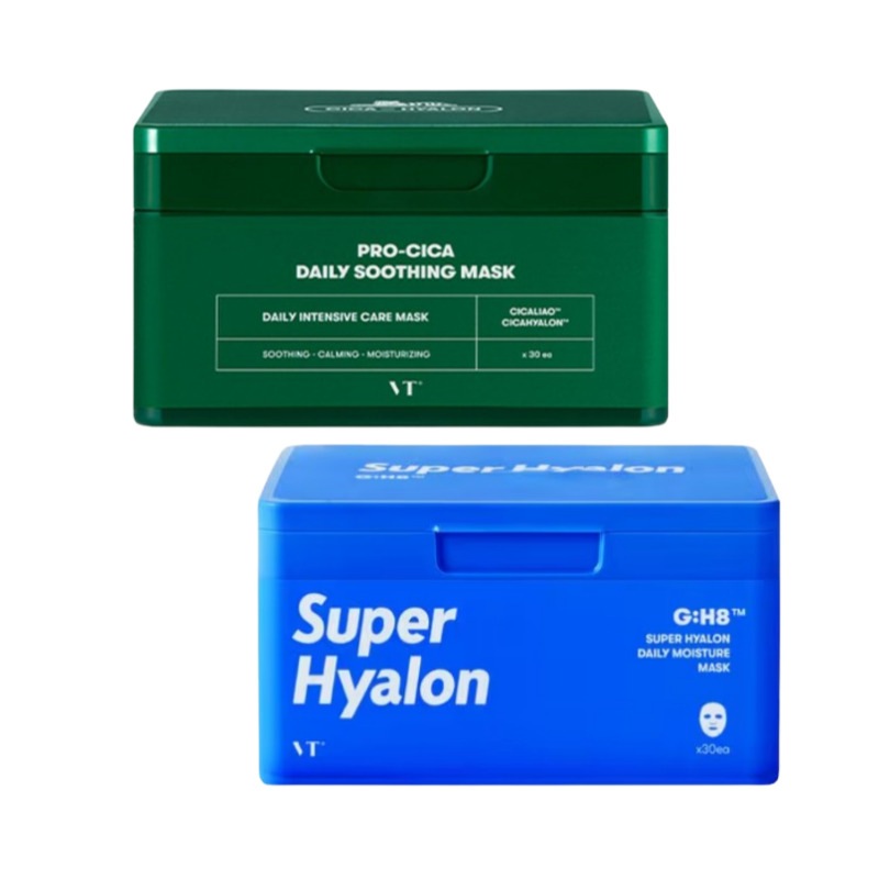[1+1]プロ シカ デイリー スージング マスク30枚+ヒアルロンデイリーマスク30枚 大容量