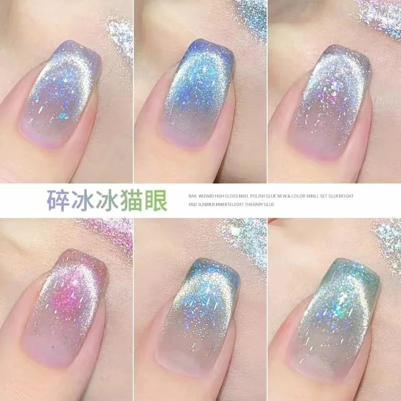 【10点セット】マーメイド キャットアイ ジェル 長持ち グラデーション カラー 3d マグネット シェル キャットアイ マニキュア ジェル ネイル サロン スペシャル セット