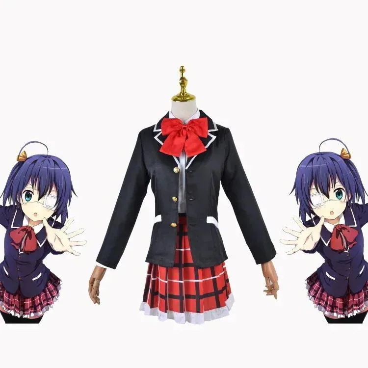 コスチューム コミケ アニメ期間限定30％ コスプレ衣装 中二病でも恋がしたい 小鳥遊六花制服７点セット 仮装パーティーイベント用品コスプレ変装仮装