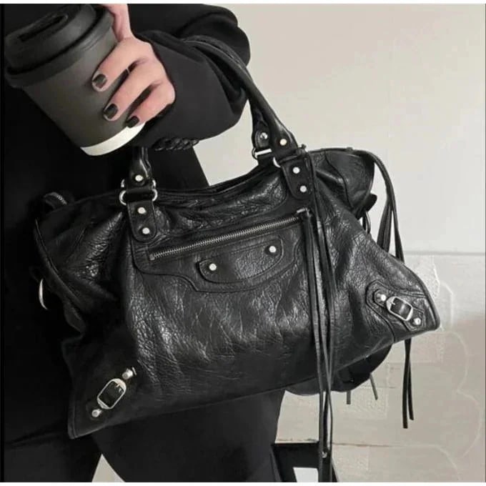 ショルダーバッグ おしゃれ ギャル系 レディース トートバッグ エディターズバッグ バレンシアガ風 2way