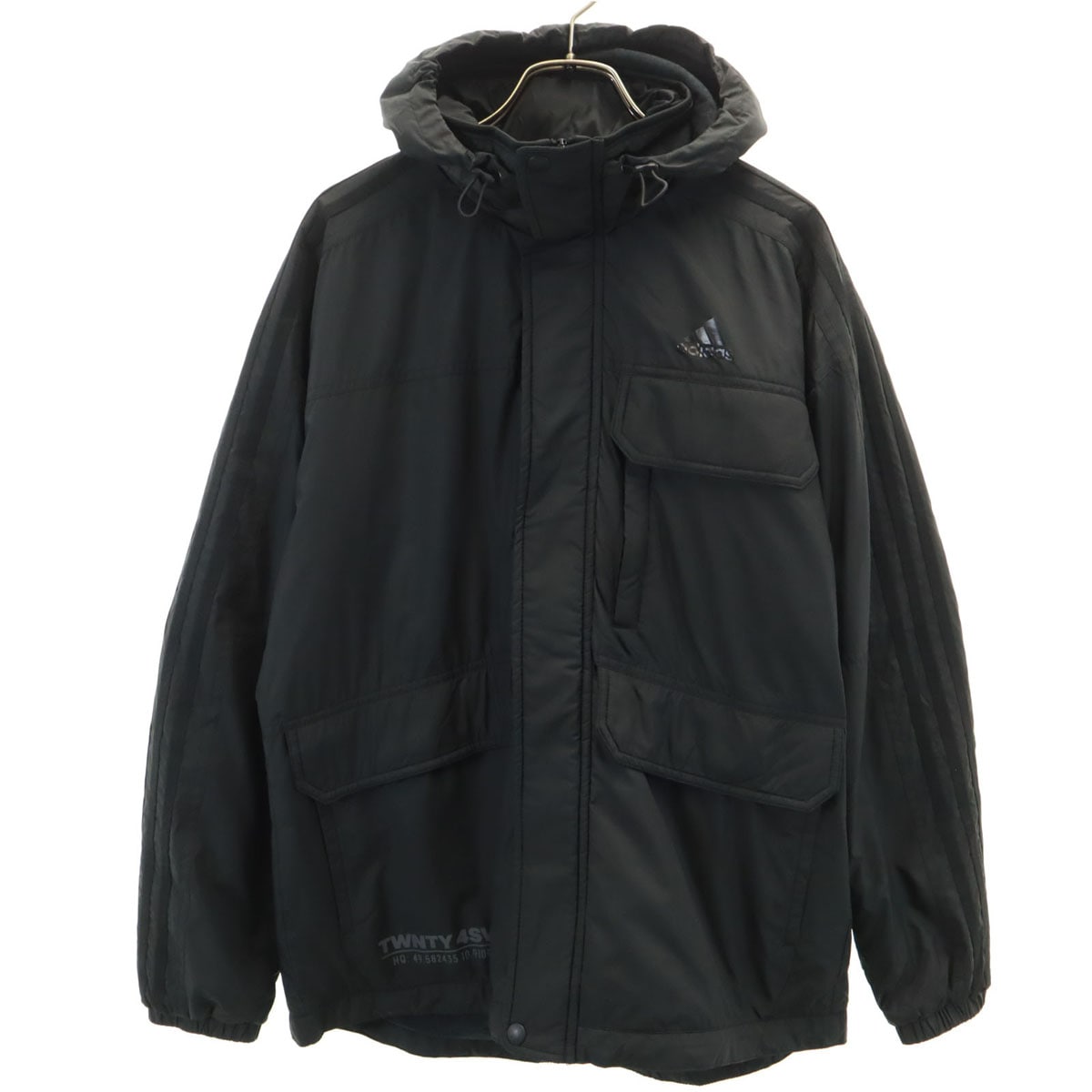 中綿ジャケット M ブラック メンズ 古着